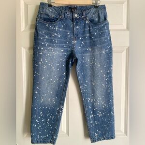 Forever 21 Distressed Bleach Splattered Jeans Denim Size 31